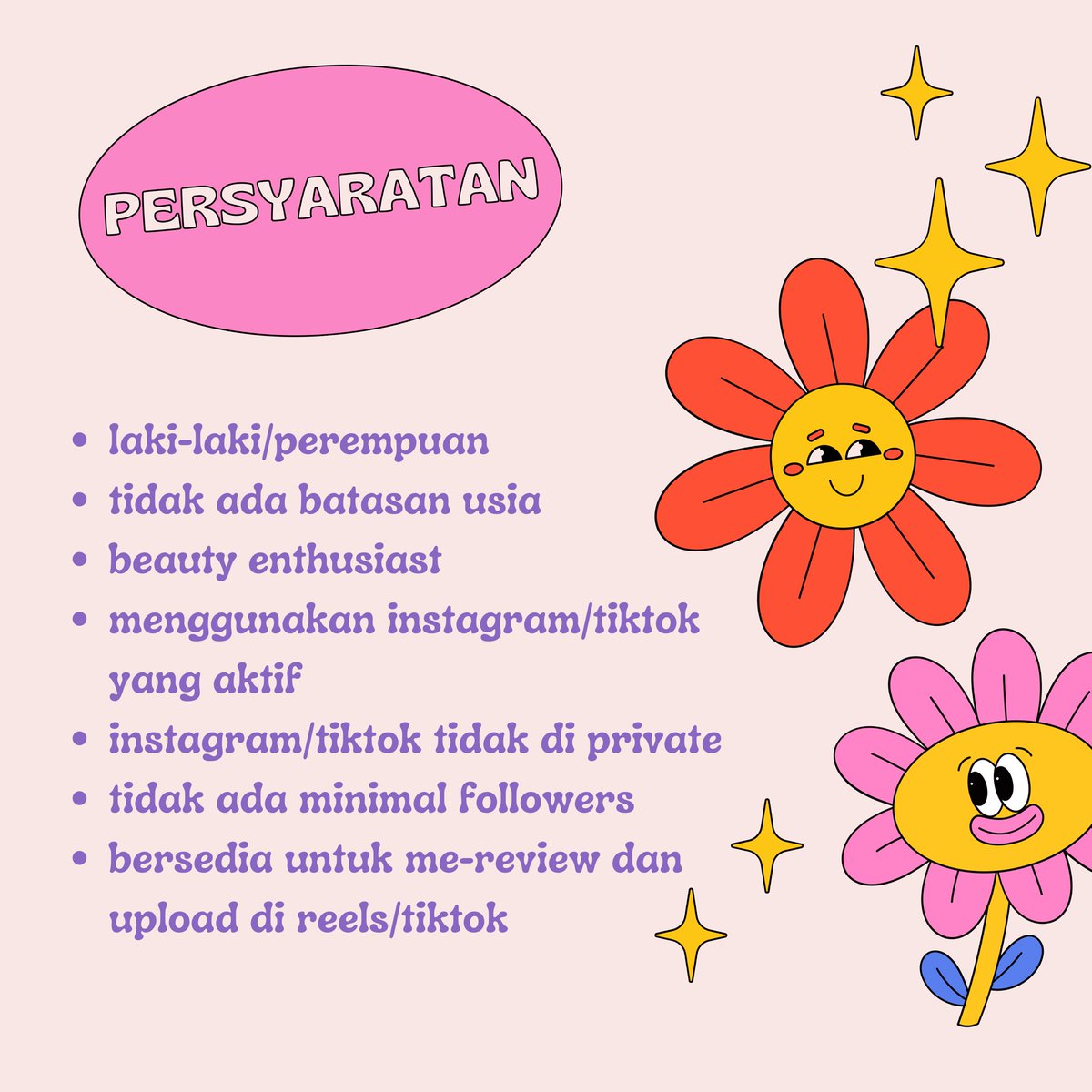 GoshelbyId's tweet photo. Hiiii beauty enthusiasts!ππ»
Mau nyobain produk kita secara GRATIS?!
Sini yuk merapat!!! Finally! Kalian dapat kesempatan untuk cobain produk kesayangan kita secara GRATIS lohπ cara nya tinggal daftarkan diri kamu ke form di bio kitaπ₯°
#tryandreview https://t.co/mo0eNZdELj