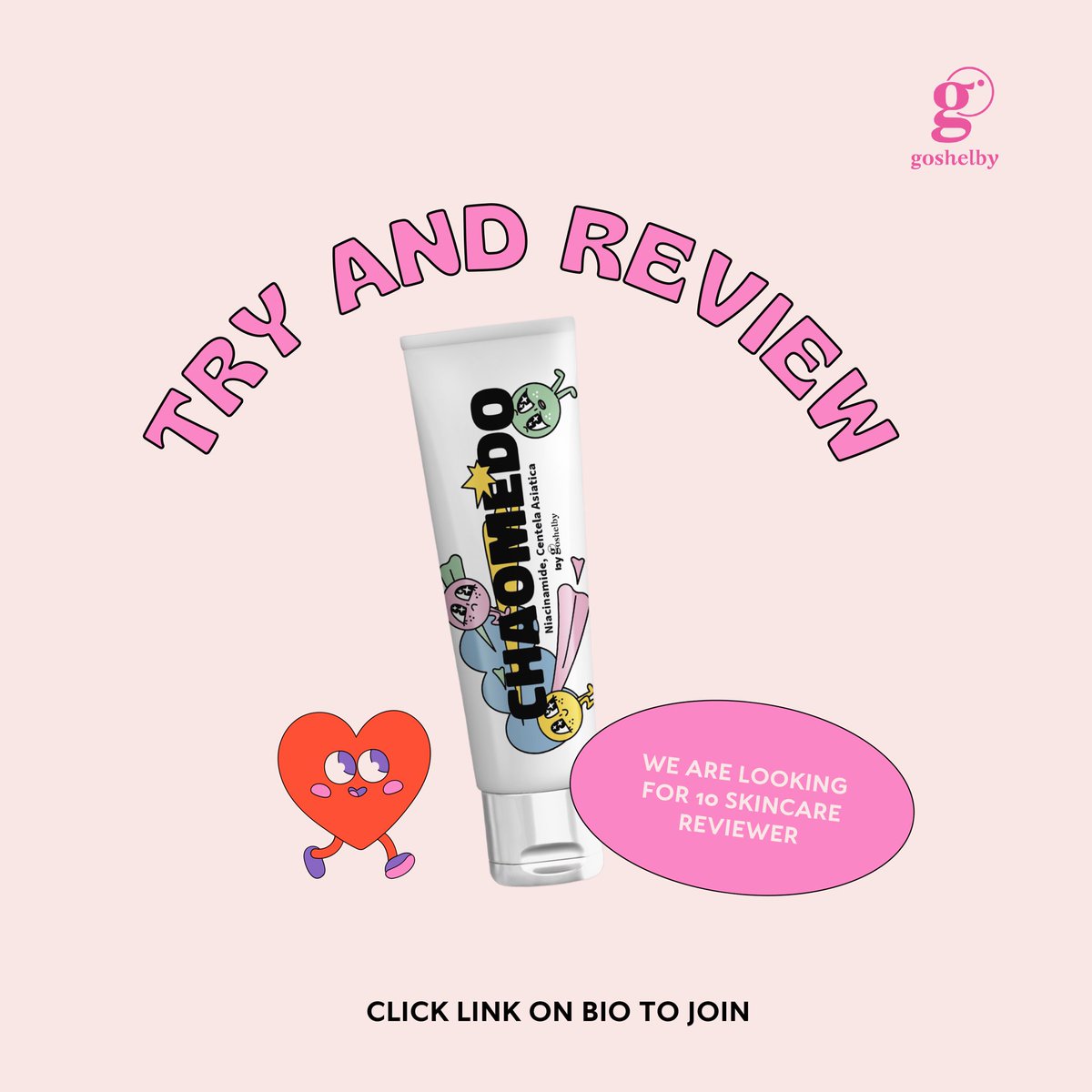 GoshelbyId's tweet photo. Hiiii beauty enthusiasts!ππ»
Mau nyobain produk kita secara GRATIS?!
Sini yuk merapat!!! Finally! Kalian dapat kesempatan untuk cobain produk kesayangan kita secara GRATIS lohπ cara nya tinggal daftarkan diri kamu ke form di bio kitaπ₯°
#tryandreview https://t.co/mo0eNZdELj