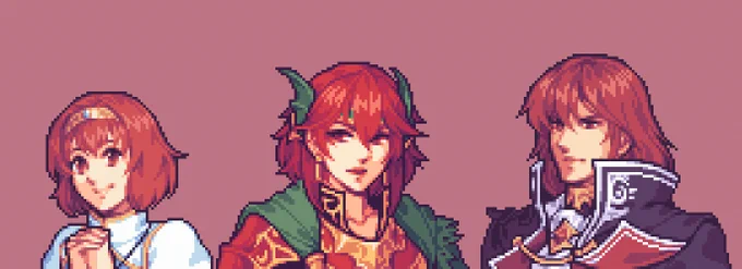 All 3 of the Macedon Siblings #FireEmblem 