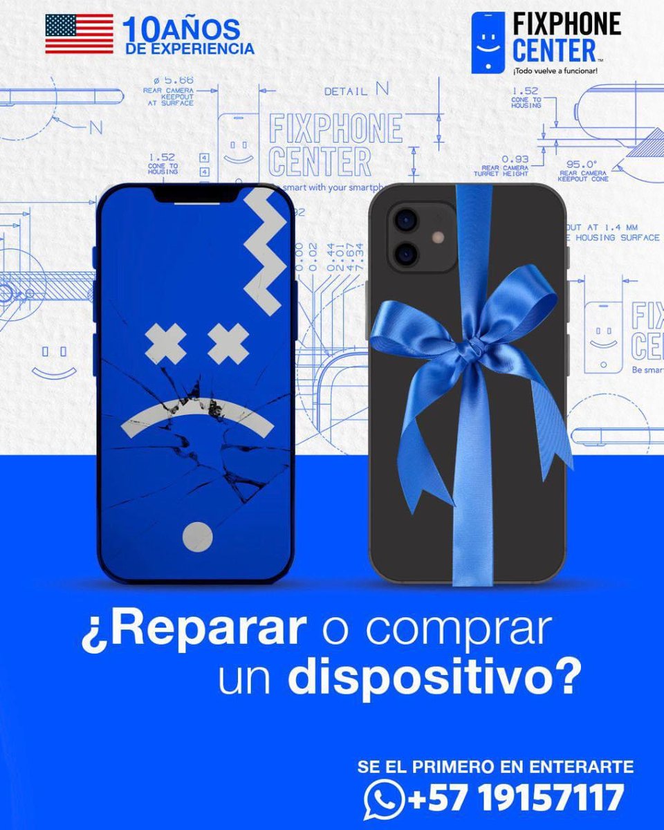 FixphonecenterC's tweet photo. El mejor regalo para esta navidad es tener toda la información en tu dispositivo. La reparación es la solución!  Y tú, qué opción elegirías?
WhatsApp: +1 212 461 0678
WhatsApp: +57 1 9157117
https://t.co/uWraNOzwwV
#reparaciondecelulares #modelodefranquia #entrenamiento #Training https://t.co/R7cCsqb3BB