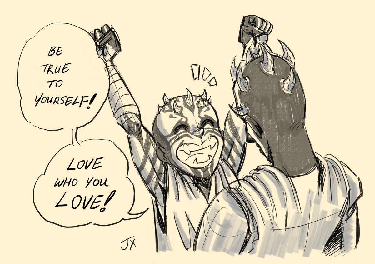 itsnotapen1's tweet photo. He’s a little confused but he’s got the right spirit.

#StarWars #darthmaul #feralopress #savageopress #TheCloneWars #deathwatch #Mandalorian https://t.co/2I20YVDM5I