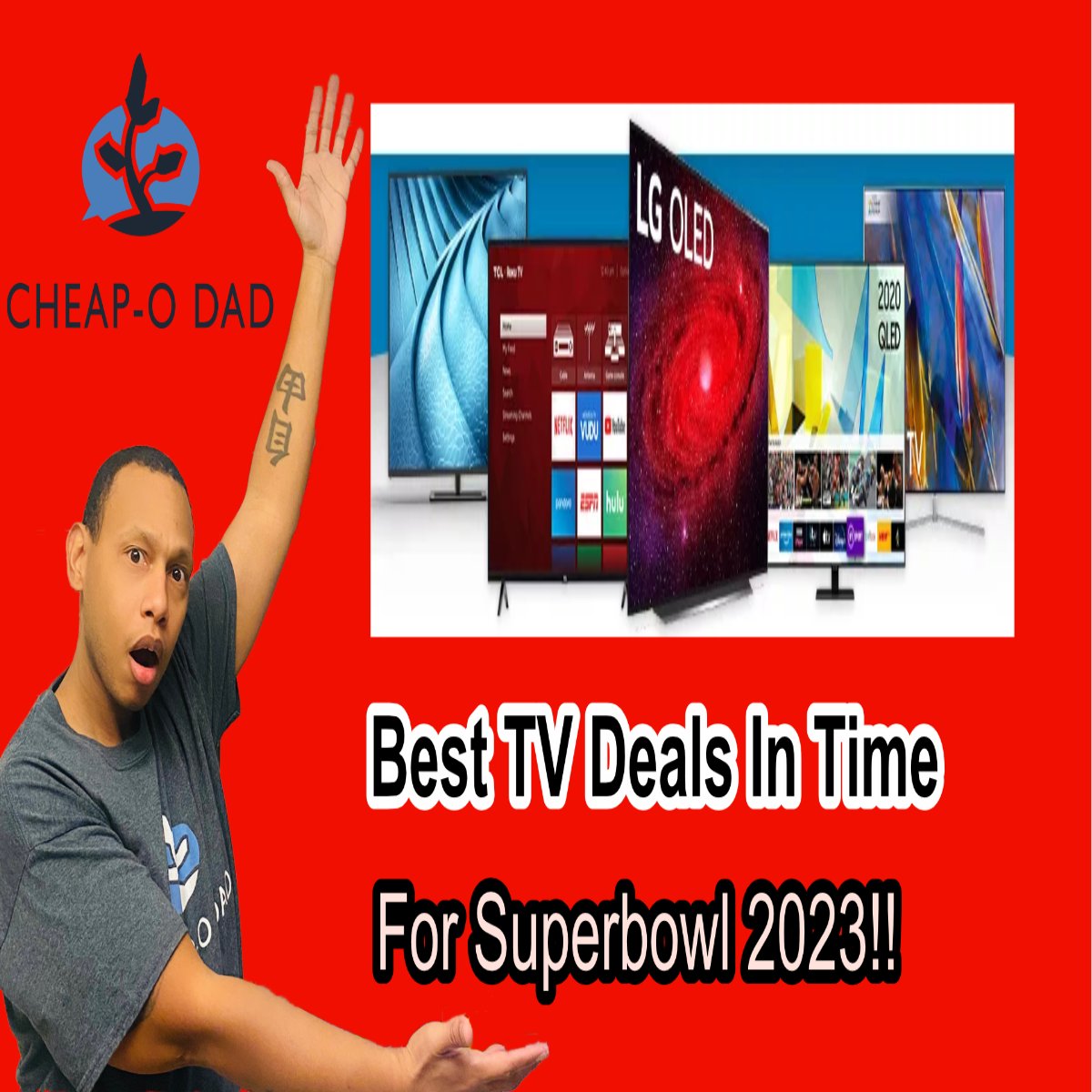 CheapODad1's tweet image. Score the ultimate touchdown with the best TV deals for #SuperBowl2023! Up to 33% off on 40-inch to 85-inch TVs. Don't miss out on the chance to upgrade your TV and enjoy the game. Check out the latest video now! #TVdeals #TVupgrade  #savingmoney 
youtu.be/_qjbQgHiOwQ