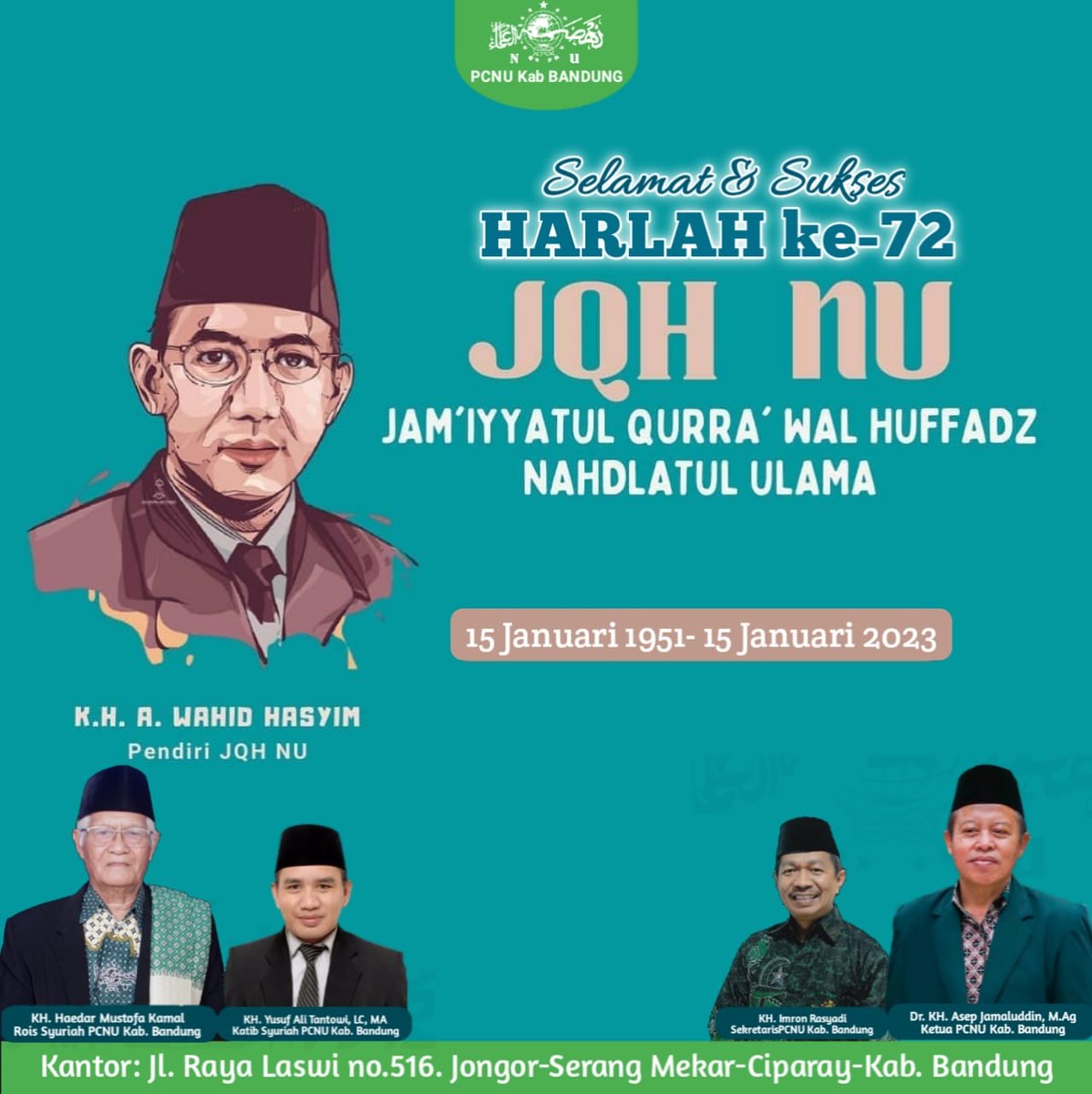 NU_Bandung's tweet photo. Selamat Harlah untuk Jam'iyyatul Qurra' wal Huffadz Nahdlatul Ulama (JQHNU) yang Ke-72.

===

#nu #nahdlatululama #jqhnu #harlahjqhnu #harlahke72 #nukabbandung #pcnukabbandung 

===

Ikuti Kami:
FB: https://t.co/HPNrKBWJKC
IG: https://t.co/9uqkErKBeJ
YT: https://t.co/kuwBsoSUjF https://t.co/vPEq7KQSyH