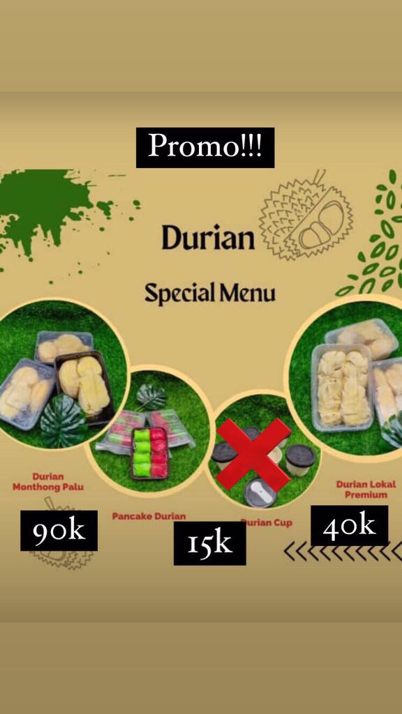 durendul_'s tweet photo. ka @PoetryGladies_ boleh minta retweet nya,, aku ada jual duren berbagai varian dan lagi ada PROMO jg. Barangkali followers kk ada yg berminat bisa hubungi aku. Pengiriman dari Menteng. Terimakasih ka 🙏 https://t.co/ZS9kvu8kX5