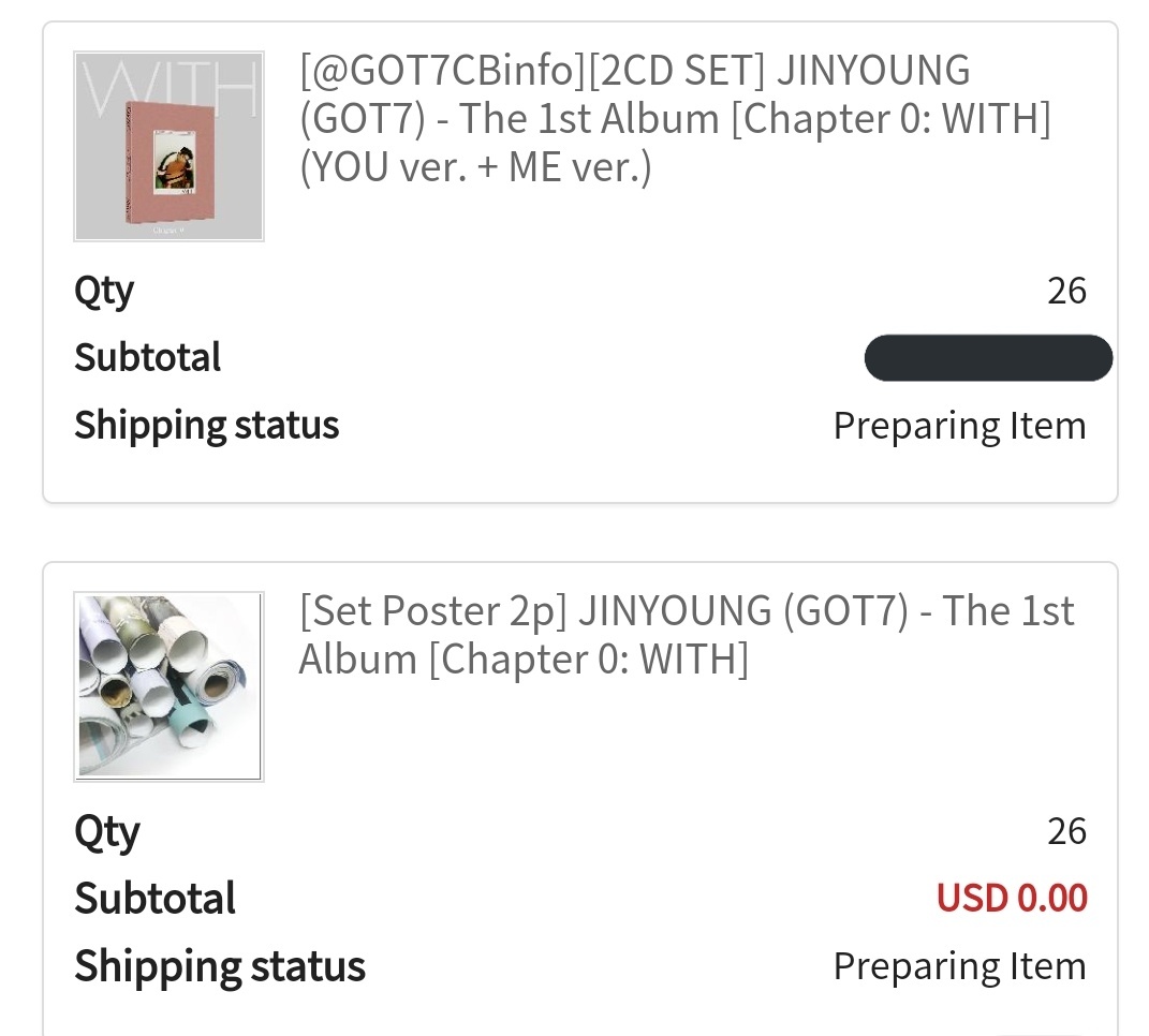 7for7Shoppe's tweet photo. Already secured 100 pcs of Jinyoung's The 1st Album (Chapter 0: WITH. Currently, 17 pcs pa ung to secure.

Unfortunately, oos na ung poster 😭 but we are finding ways to get pa (hopefully kayanin). 

We will send an email to provide updates by end of the day. Ty.

#77SUpdates https://t.co/t4vXNru9Fv