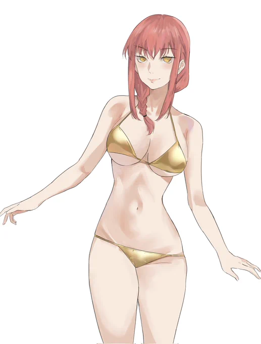 Makima-san golden bikini is here 