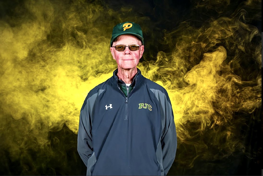 PJCSoftball's tweet photo. The man, the myth, the legend!

Mr. Jack has been with PJC softball since 2002 and is currently 90 years old. 

He still attends every softball function! He keeps the stats, takes care of the field, and runs his famous Mr. Jack cardio workouts. A blessing to all! https://t.co/MKmvQq6zxK