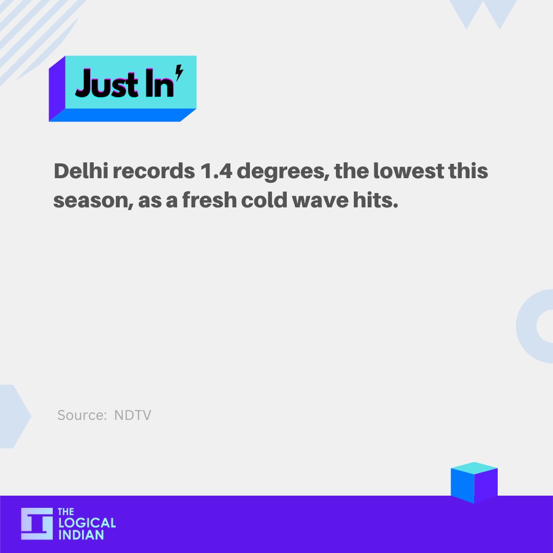 LogicalIndians's tweet image. People in Delhi and its adjoining areas woke up to a chilly morning with the temperature in the national capital dropping to 1.4 degree Celsius - the lowest so far this winter.

#ColdWaveAlert  #Lowest  #delhi  #justin #coldwave