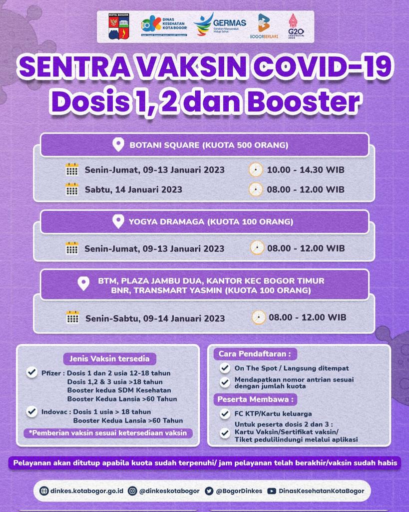 NovariaArefa's tweet photo. Akhrnya sudah melaksanakan vaksin Booster💉@BogorDinkes langsung datang ke gerai vaksin yg di yogya Dramaga Jumat,13 Januari 2023 #sentravaksinkotabogor #vaksincovid19 #vaksinbooster https://t.co/t81m37AO3T