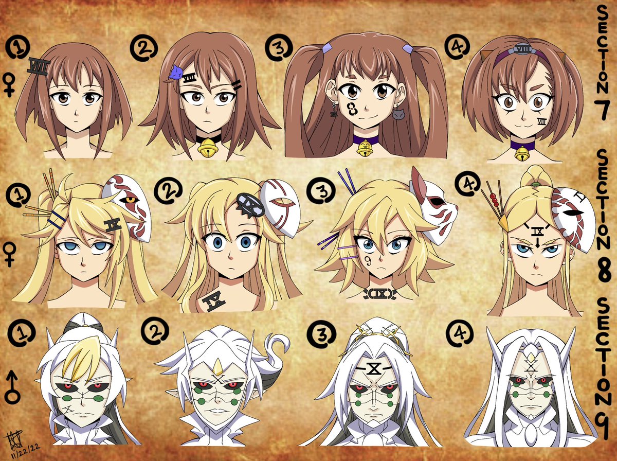 Henilpa61116976's tweet photo. The Jū Commandments Character’s Sheet/Development 
“Vote one on each section on character’s development 1,2, and 3.
#digitalart #digitalartwork #character #characterart #characterdesign #charactersheet #fantasy #10members #mage #magic #poweruser https://t.co/KPtb7LVPdc