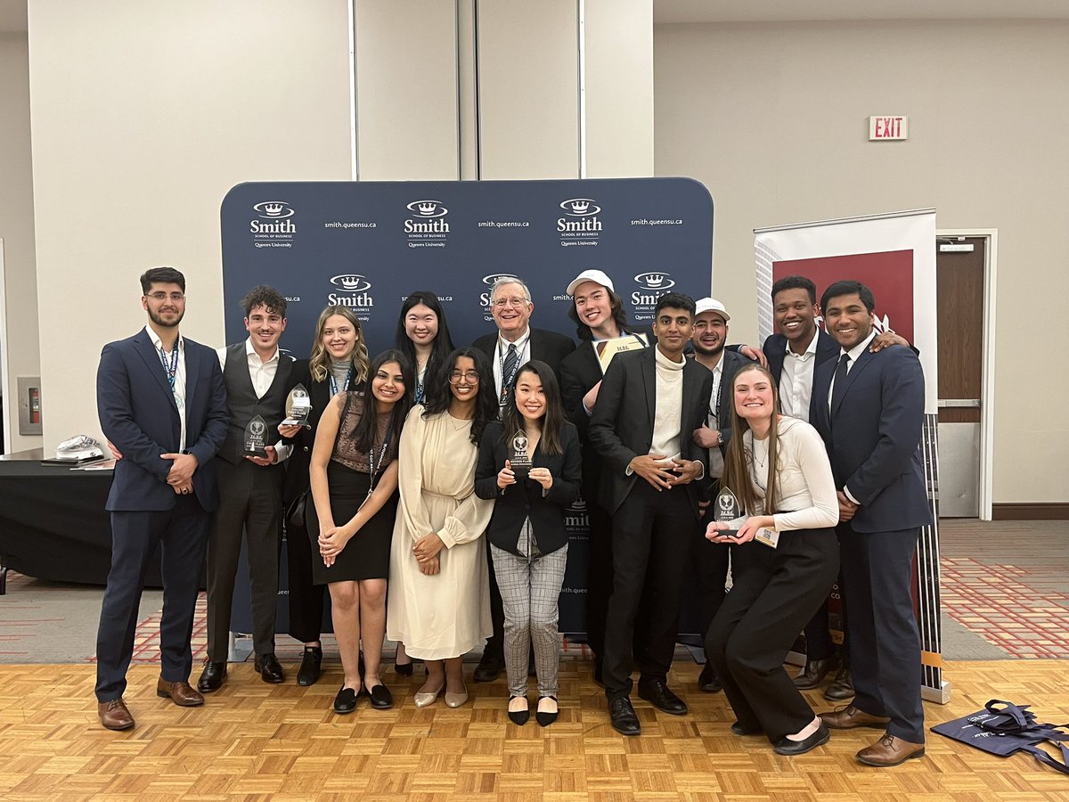 Phil_SGMA's tweet photo. @HaskayneSchool just finished one more year at @icbcqueens with strong results. Of the 7 streams run this year, we won 3 gold and 2 silver. Lots of hours of practice by many team members and Dr. Bob. (Missing the marketing team in this photo) https://t.co/ef9UzXM11V