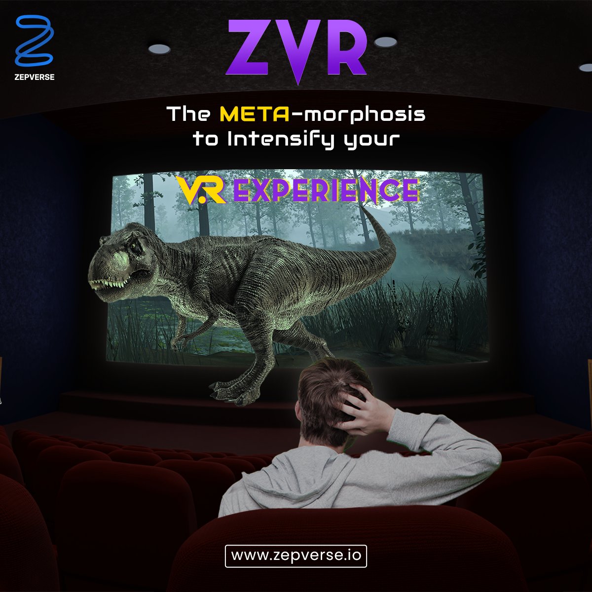 zepverse's tweet photo. ZVR is a Metaverse movie zone of Zepverse where you can get an immersive, intensified experience of watching movies in 3D. You can get a 360-degree view of your virtual theatre
.
.
.
.
#Zepverse #vrmovies #theater #metaverse #experience #virtualreality #3d #vr https://t.co/oR3UycOfQo