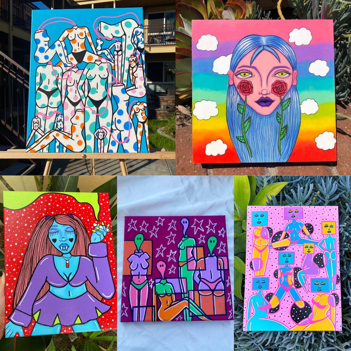 i would loveeee to sell a painting this month 🥹💗 if you see this please share. a potential buyer could be on your timeline