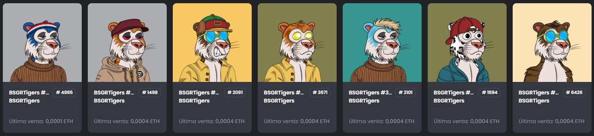 negrolarompe's tweet photo. 7 @BsgrTigers 🐯💥 more with me. I'm ready for January 22: project roadmap 💎🚀. There are still 30 tigers at only 0.0004 ETH, go and sweep that floor 🧹💪 before it's too late. @AllegianceSC #BSGR #NFT https://t.co/trpY1igoZZ