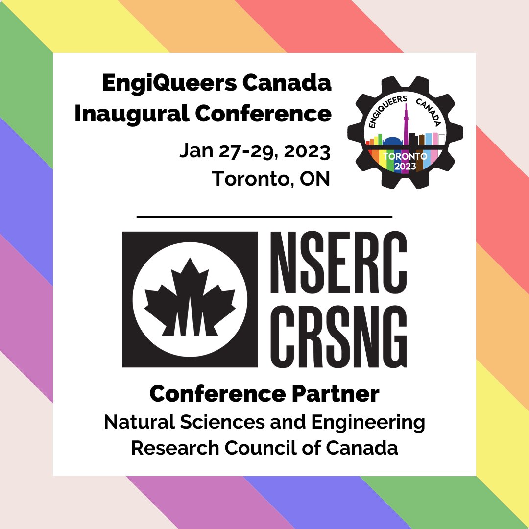1️⃣2️⃣ days until the #eqcan2023 national conference. 💥We are pleased to announce our conference partner, @NSERC_CRSNG !