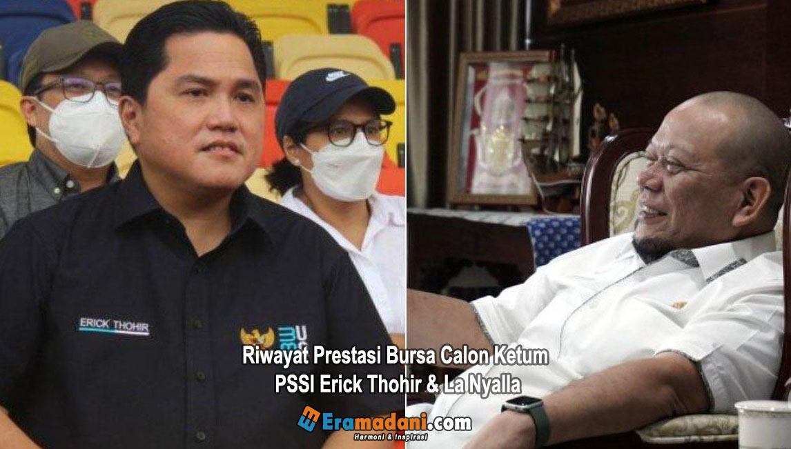 Seperti apakah prestasi dari kedua sosok (Erick Thohir & La Nyalla) yang mendaftar menjadi calon ketua umum PSSI tersebut

Selengkapnya ditautan berikut : eramadani.com/riwayat-presta…

#erickthohir #bumn #lanyalla #ketuaumum #ketuadpdri #pssi #eramadanicom #sepakbolaindonesia