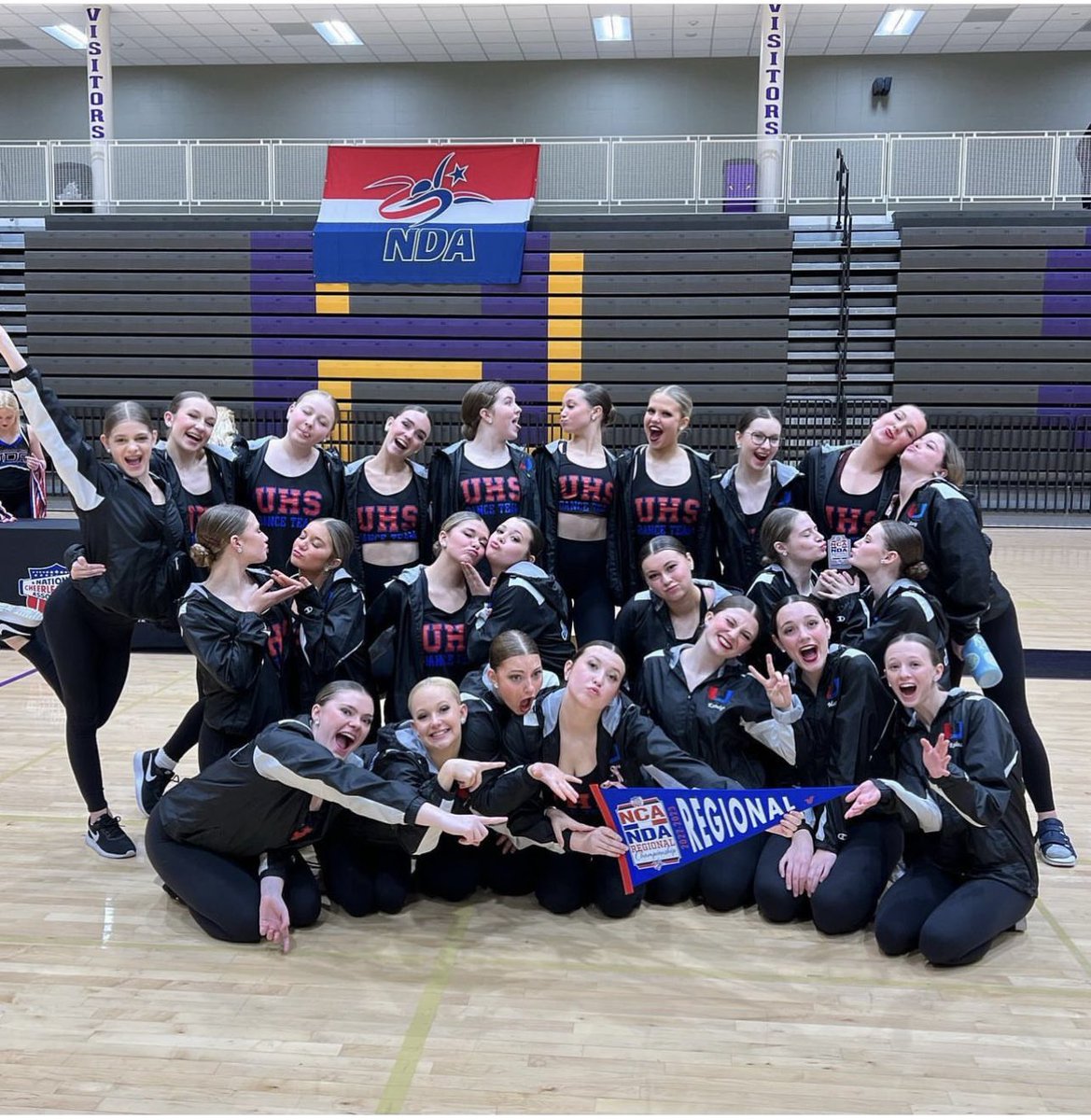 JHawk_Dance's tweet photo. Last regional competition of the season ☑️. We are so proud of how far this team has come. 💙♥️💙 Next up for Varsity: Nationals 😁🫶 https://t.co/E5n83nZJ3j