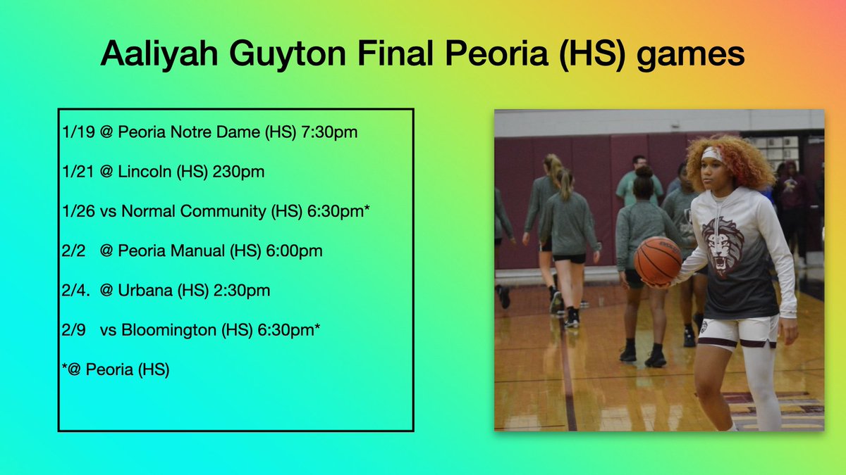 ajguyton's tweet photo. Let’s go @aguyton11 
Finish strong!
#girlsbasketball #eliteisearned #wbb #highschoolbasketball #finish💪🏽 #finalgames #support https://t.co/5atTtqcGIr