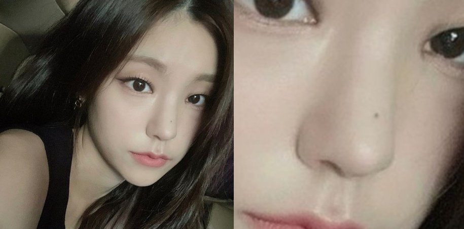 thclwa's tweet photo. YEJI'S MOLE ON HER NOSE WILL BE MISSED. 😭😭💔 https://t.co/lv9nw6Lmcx