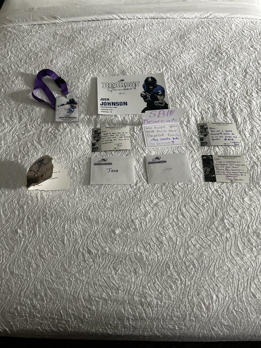 Had a great time in Bolivar on my official visit with <a href="/CoachStilwell/">Johnny Stilwell</a> and <a href="/CoachNiccum66/">Coach Niccum</a>! beautiful college and they are some of the best coaches I’ve ever met, they really made me feel like family!#purplepain