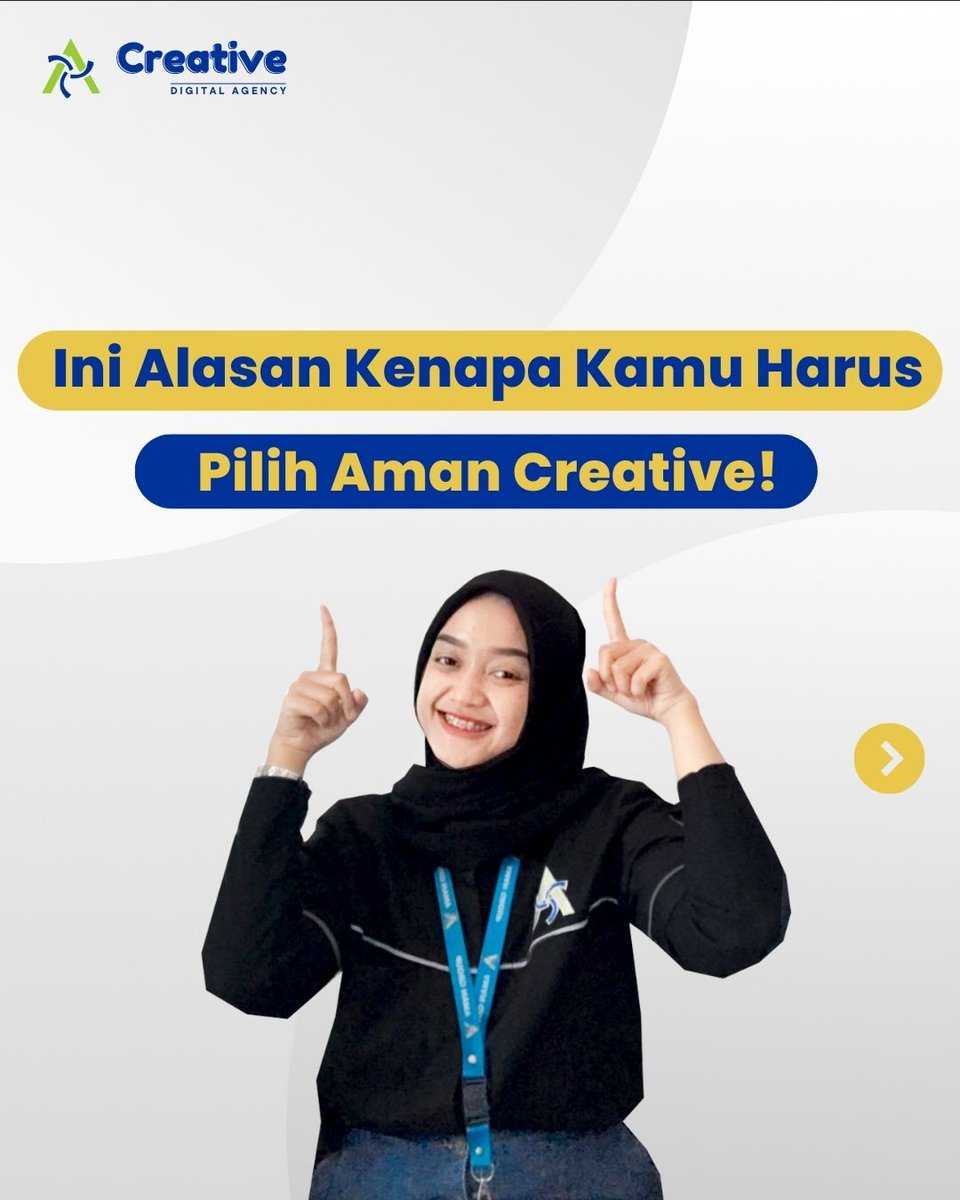 amancreative_id's tweet image. Hallo Sahabat Aman! Kenapa sih kamu harus pilih Aman Creative untuk branding media sosial bisnismu?
Mau tahu jawabannya? Yuk, langsung aja cek postingan ini🙌

Aman Creative Partner Terbaik Untuk Solusi Digital Anda!

#digitalagency  #kontenviral #sesuaitrend #campaignsosialmed