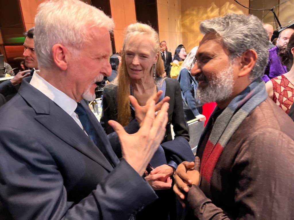 letscinema's tweet photo. James Cameron and SS Rajamouli. https://t.co/MlUs0JAYoY