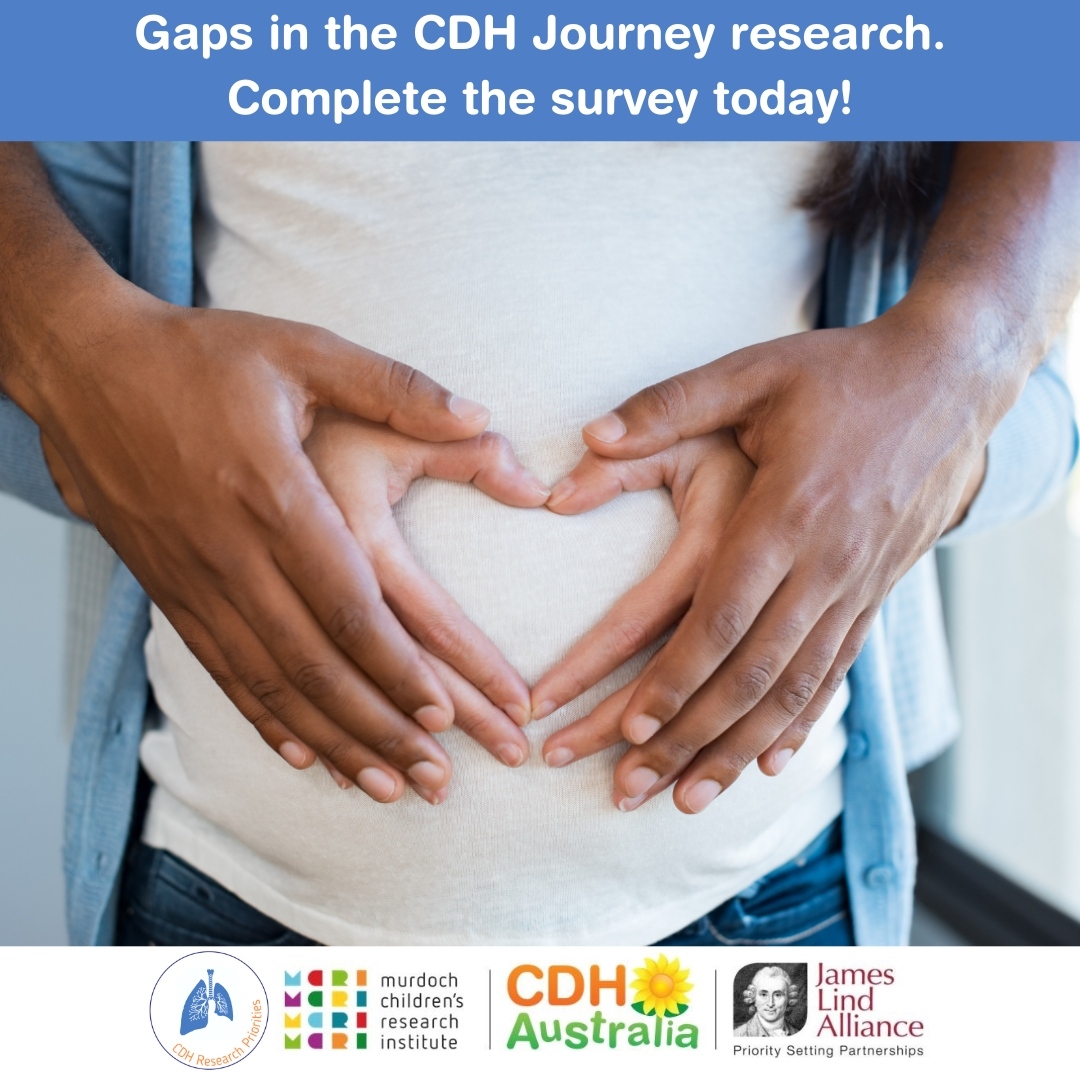 Time is running out ⏰ Please complete the online survey today! No idea is too big or too small. Help shape the future for CDH families. redcap.link/CDHResearchPri…