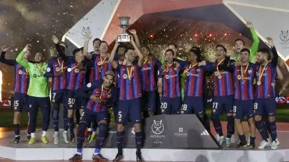 El <a href="/FCBarcelona_es/">FC Barcelona</a> le ganó en condición de visitante al <a href="/realmadrid/">Real Madrid C.F.</a> por 3 a 1 y se quedó con la Supercopa de España