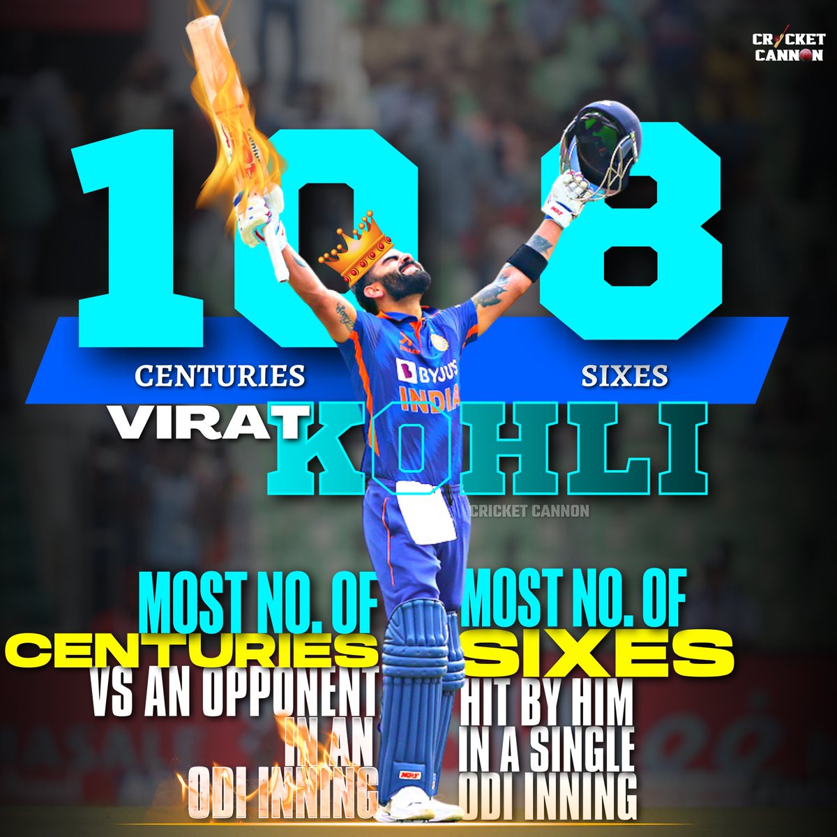 cricketcannon's tweet photo. 🤯🔥Virat KOHLI get these records to his name yesterday while playing against SL in the 3rd ODI !!

#INDvSL #ViratKohli #RUNMACHINE #Tonmachine #KingKohli https://t.co/o4efv3zmrA