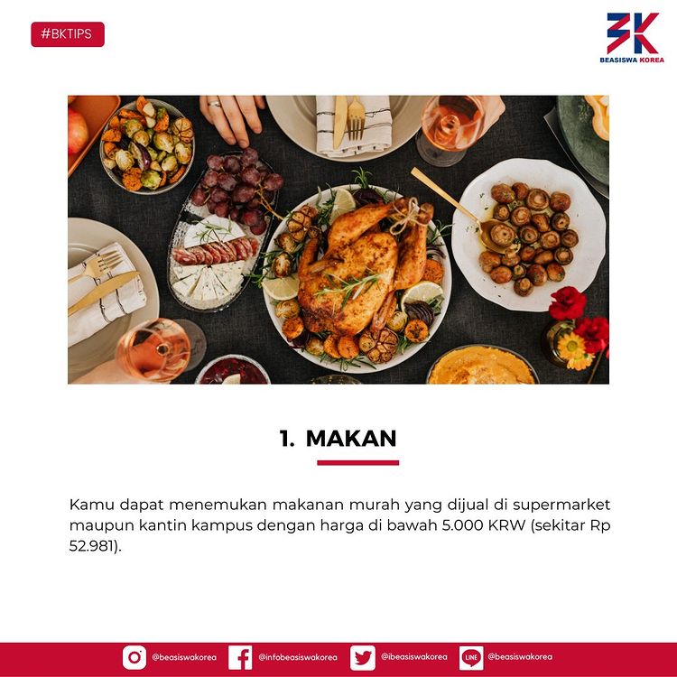 ibeasiswakorea's tweet photo. Hai, Sahabat Beasiswa Korea

Tahukah kamu kisaran biaya hidup di Korea ??

#BKTIPS https://t.co/dS1loe0S0O