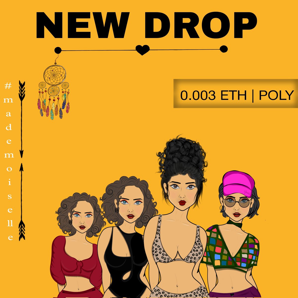 GM #NFTCommunity 

4 new girls are DROPPING today in few hours 🔥🔥 

#MADEMOISELLE 
( A young unmarried women)

🏷️0.003 $ETH | POLY

Don't miss the chance 🚨🚨🚨

Exciting gifts in 'unlockable content'

Do Follow <a href="/PorScherb991S/">.</a>

COLLECTION LINK 🔗👇
opensea.io/collection/mad…