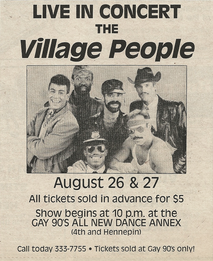 Vintage Gay on Twitter "Village People at Gay 90