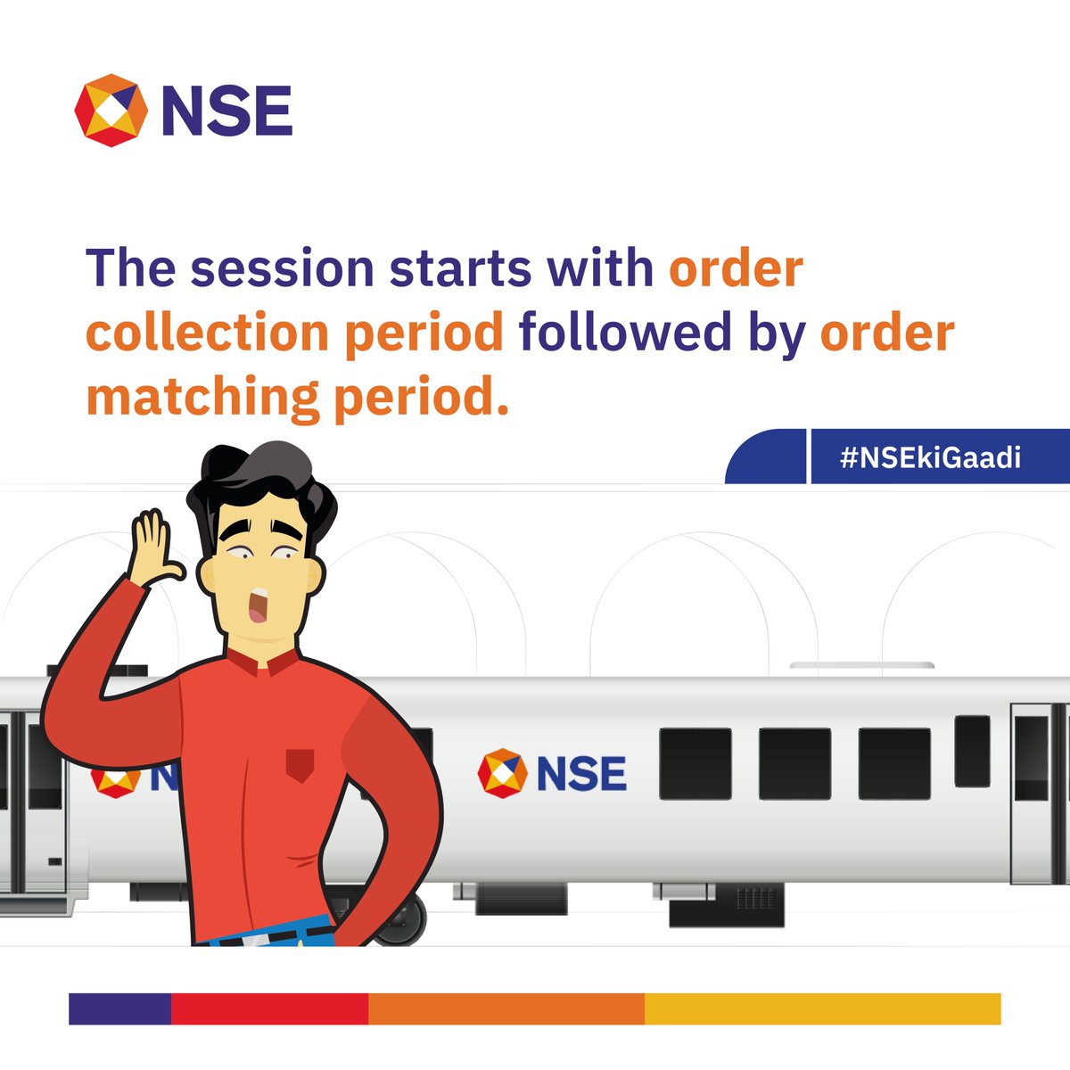 NSEIndia's tweet photo. Let’s talk about ‘pre-open session’ in our #NSEkiGaadi post today. Save and share if you found this post helpful.
#NSE #StockMarket #ShareMarket #preopensession https://t.co/UArEI0ra25