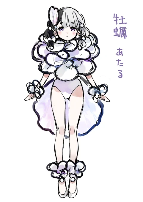 テキトーに考えたVTuber「牡蠣 あたる」 