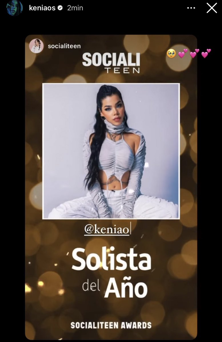 angeles11_11's tweet photo. Mi #Kosbebe ganando sus categorías 💕💕 #solistadelaño #Artistadelaño #FuerzaKenini ❤️🔥 https://t.co/31oiLndCjl