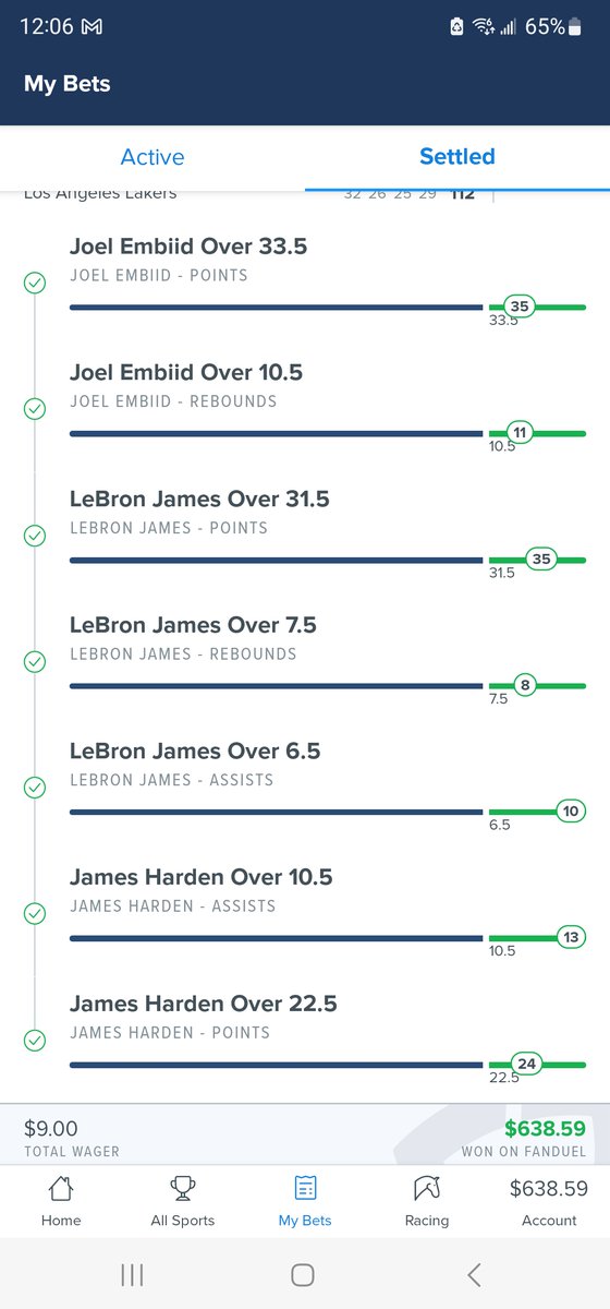 MoneybaggTron's tweet photo. Didn't hit on football earlier so I wasn't gone bet but decided to take 1 last chance and basketball blessed me!! ✅️✅️✅️✅️✅️✅️💰💰💰💰💰💰🏀🏀🏀 https://t.co/GgkXRGA2MM