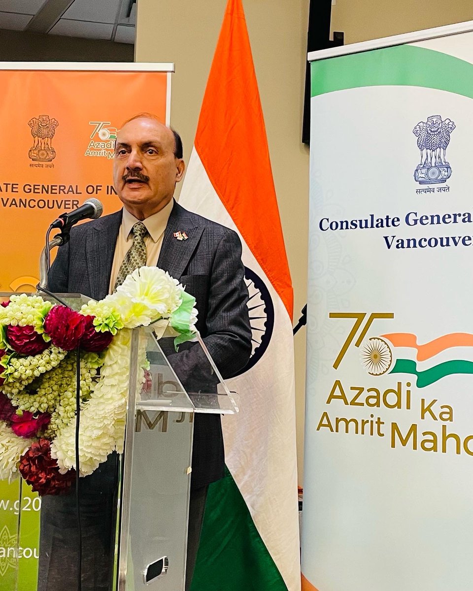@ManishGIfs @cgivancouver hosted & warmly welcomed 🇮🇳 Diaspora in 🇨🇦 To #PravasiBhartiyaDivas2023 celebration today in @CityofBurnaby. Hon. @rajchouhan Chief Guest, spoke about the valuable contributions of the 🇮🇳 Diaspora.