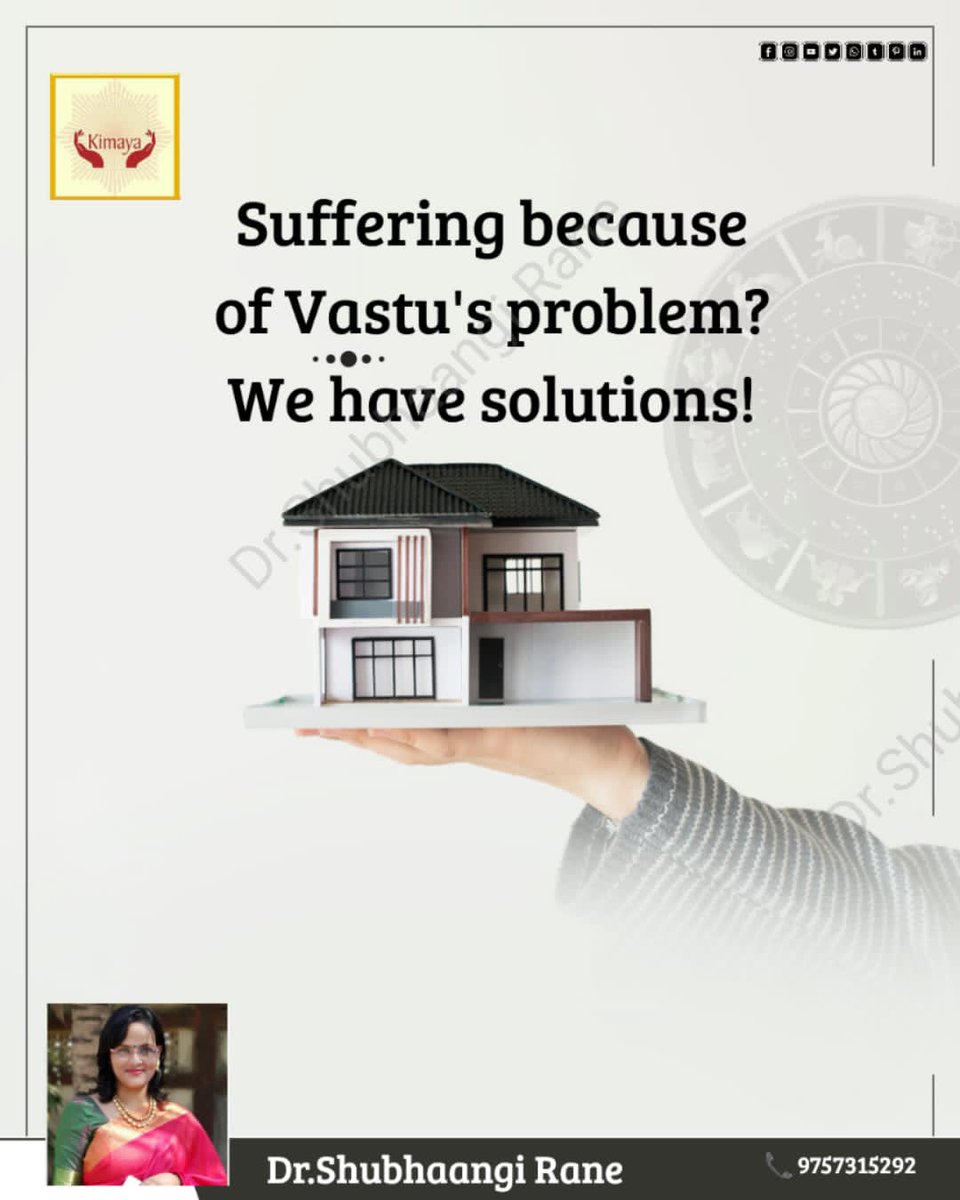 #vastu #astrology #vastutips #vastushastra #numerology #vastuexpert #jyotish #kimayavaastu #DrShubhaangiRane #vaastuvisharad #forappointmentcontactus #followuson #insta #fb #linkedin #twitter