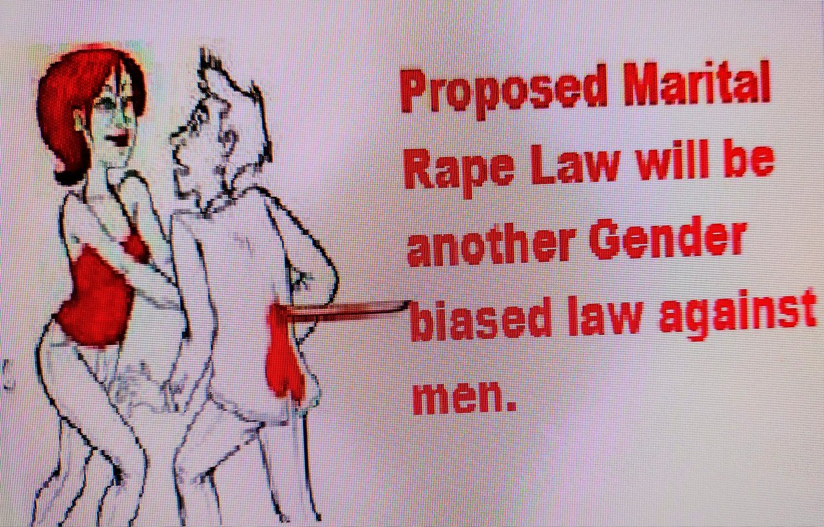 Raise your voice against proposed #MaritalRapeLaw 

This will be another #GenderBiasedLaws against men 
 
#SpeakUpIndia on this crucification of #Men

Stop criminalization of #Marriage 

#ModiGovt wake up.
