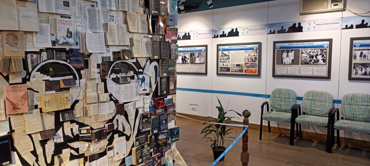 aaghazedosti's tweet photo. We are proud to inform that National Gandhi Museum, India has displayed work of your initiative Aaghaz-e-Dosti in its peace exhibition of 'Gandhi and World Peace's where among many pictures of Gandhi with world leaders, also shown few pics of present work on ideas of peace. https://t.co/ZMk6qDsgN8