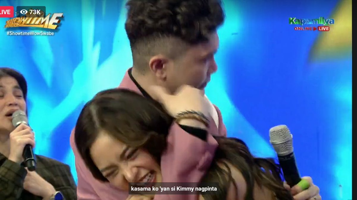 _kimxiii's tweet photo. KUYS VHONG &amp; KIMMY

#KimChiu @prinsesachinita 
#ShowtimeWowSwabe https://t.co/T1NJgftoUG