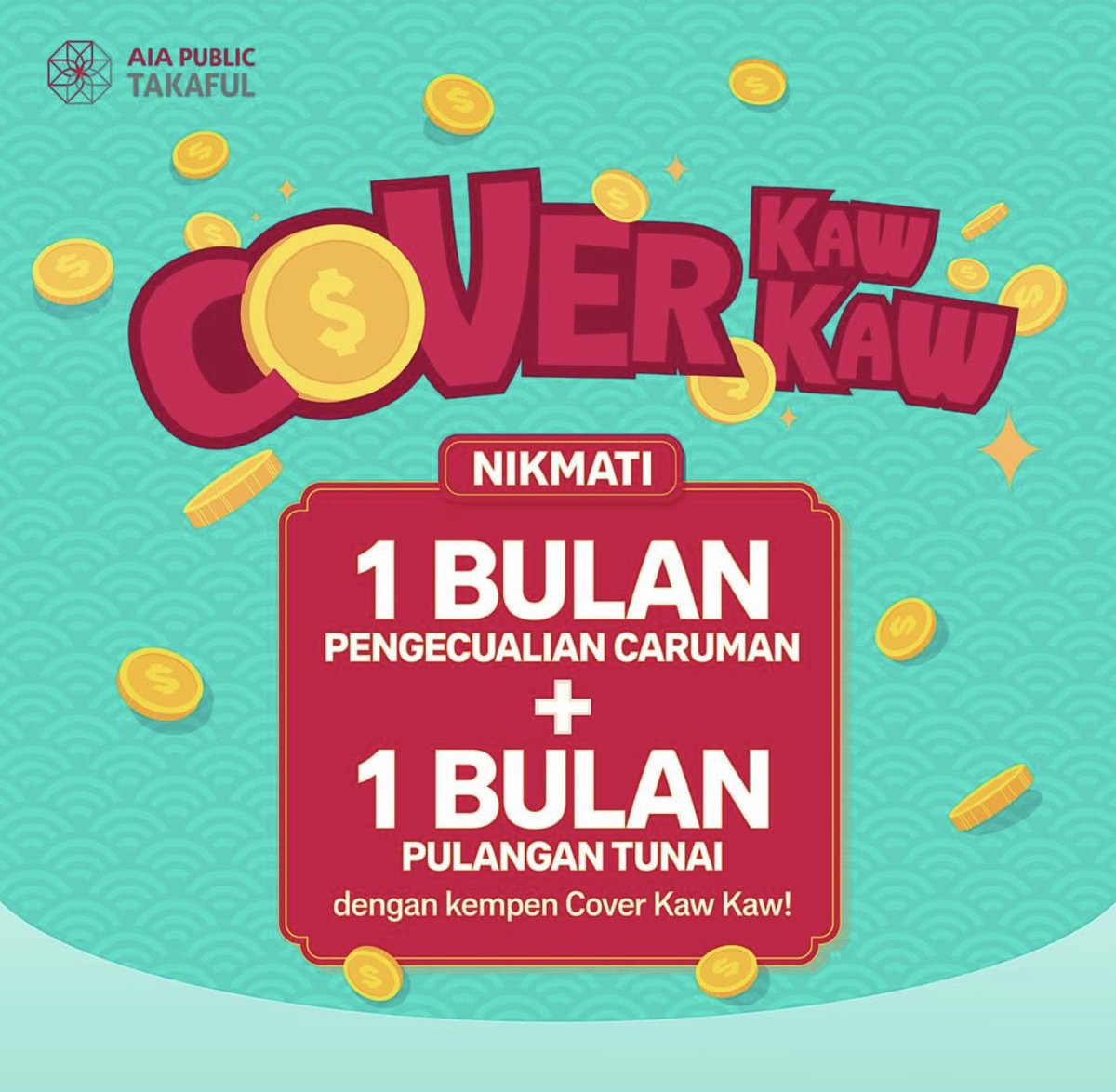 Jangan lupa bulan ni adalah special month untuk mereka yg nak mencarum medical card &amp; hibah from AIA! 

Ada satu bulan pengecualian caruman.

Senang cerita, free sign up. 

Nak tahu harga bulanan medical card korang? Okay DM sekarang!