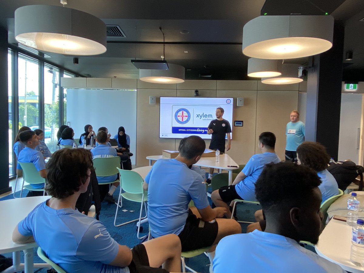 CITCMelbourne's tweet photo. Young Leaders are back for 2023! We had a great day we planning our range of programs that will run throughout the year.

Thanks to our friends at @HuddleNMFC for hosting us🦘 https://t.co/VmChzjKqmJ