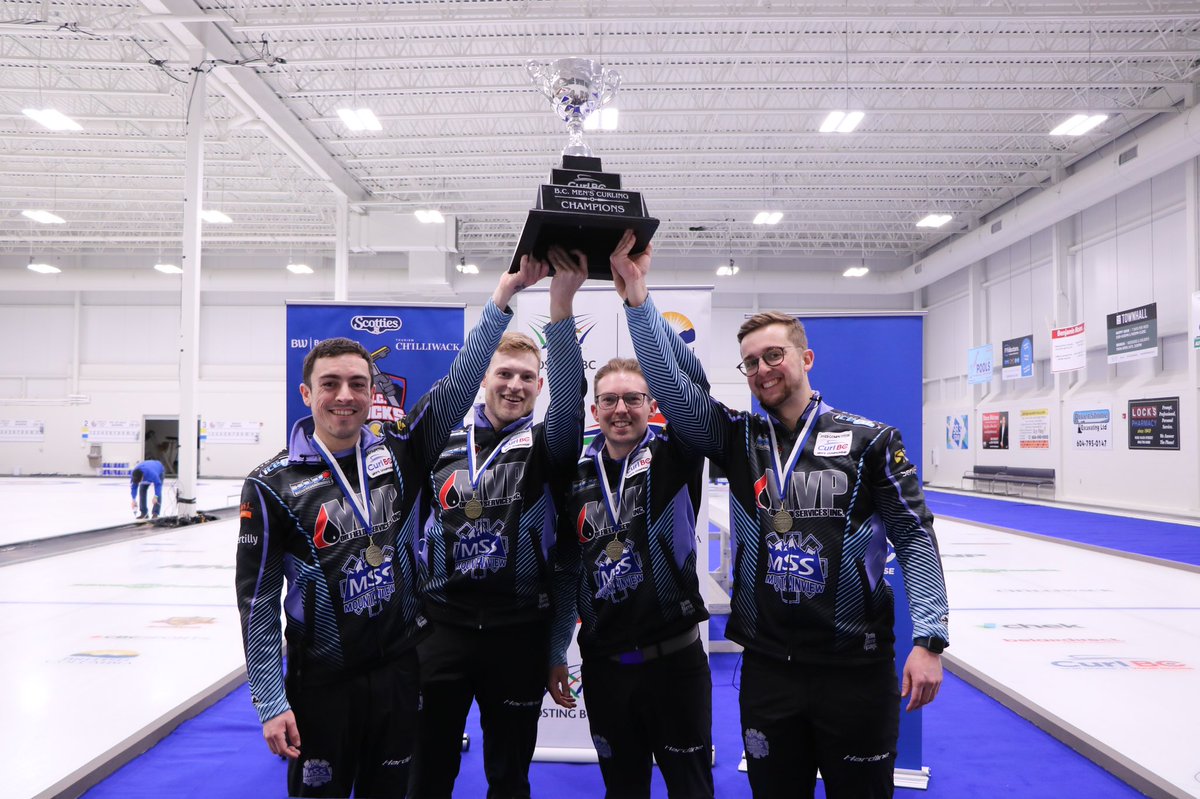 VanAmCurling's tweet photo. 2023 BC PROVINCIAL CHAMPIONS!

We are ecstatic to be the representative for BC at the Tim Horton’s Brier in March! Hats off to the volunteers and ice makers for a great event, and Team Pierce for a hell of a final. 

See you all in London, Ontario!
#intheaction https://t.co/LAI3WEoc8Q