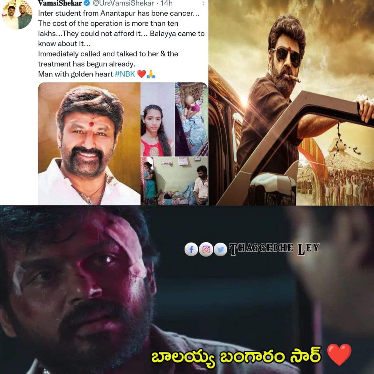 Venu4TDP's tweet photo. బంగారం రా మా బాలయ్య 😍 https://t.co/M3RbQ0VKDx