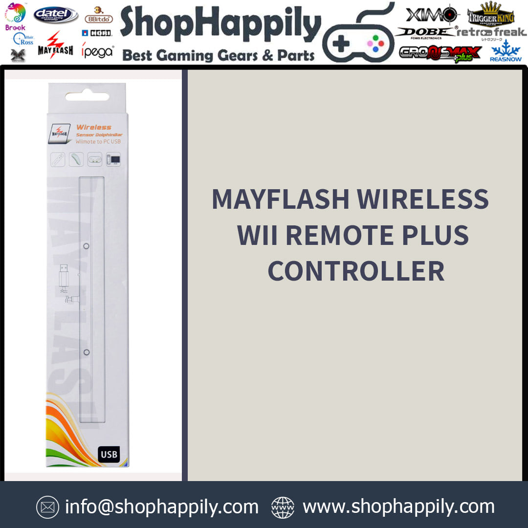Shophappily1's tweet photo. Your Wii Remote Plus Controller can be connected to your PC through Bluetooth using the Wireless Sensor DolphinBar. Simple and easy to use; no additional Bluetooth dongle is required.
Shop now: https://t.co/pyVCIruG9A

#gaming #pcgaming #pcgames #gamingstyle #gaming #gamingroom https://t.co/hcZ2JrYykN