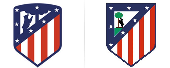 Current logo vs modified version of old logo  @atleti