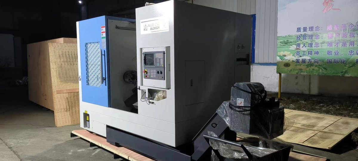 CncAlles's tweet photo. CNC Turning Milling Compound
Slant Bed CNC Lathe

#cnclathe #Metal #mechanic #machining #cnc #hardware #metallurgy #millingmachine #TornoCNC #parametales #factory #horizontal #slantbedcnclathe #cncminilathe #cncmetallathe https://t.co/iA2I8QngBS