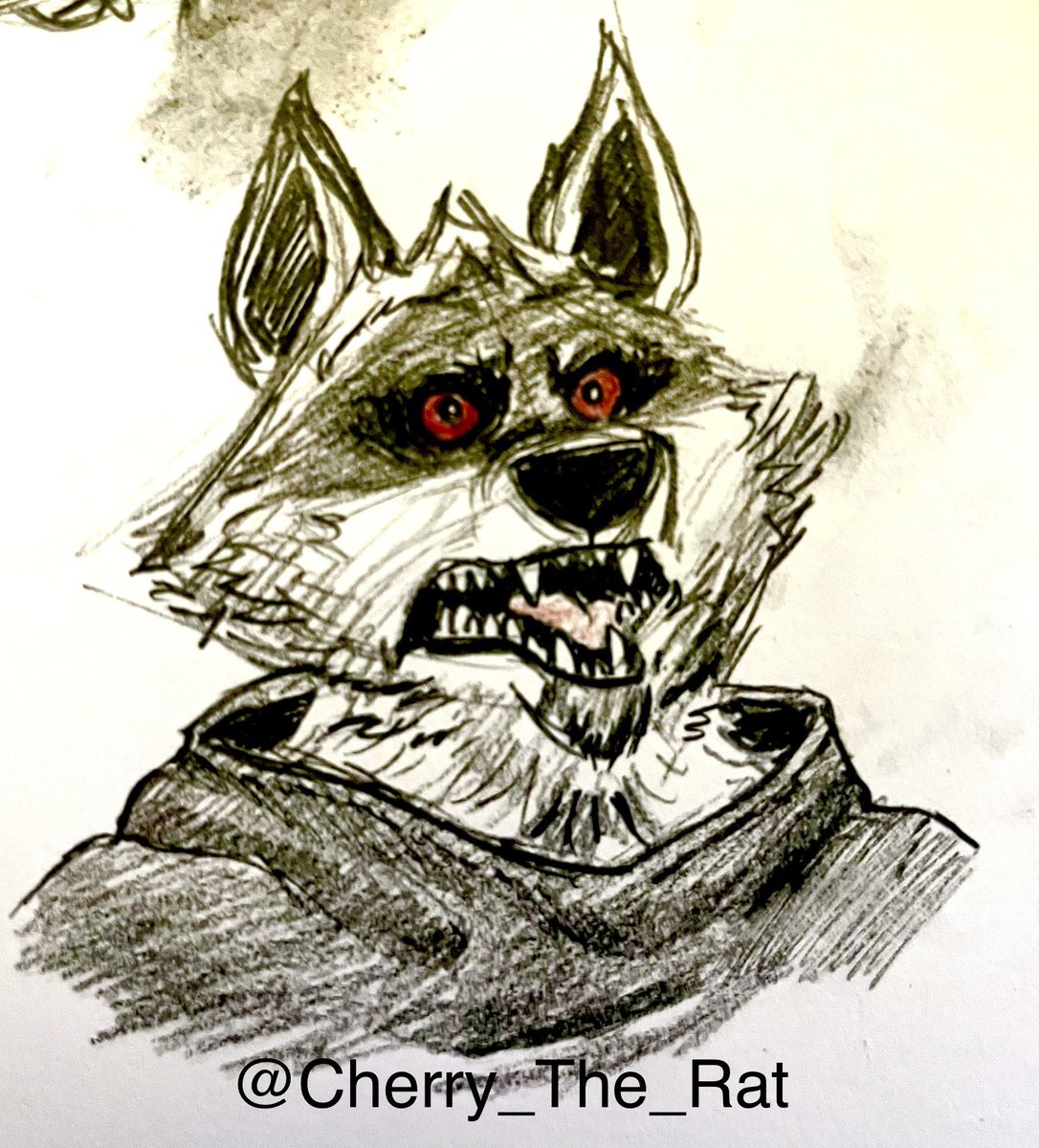 My sketch of the wolf from #pussinboots it was an amazing movie and I loved it. Great art and a great story, the whole package
