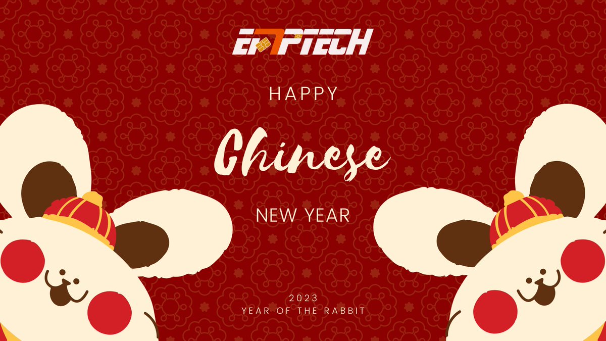 EMPTECH1995's tweet photo. As the Chinese New Year is around the corner, please be informed that EMPTECH China will have days off from Jan 19th to 29th for celebrating #chinesenewyear 2023.

Wishing you good luck and prosperity in 2023. 
Happy Chinese New Year!

#secureidentity #biometrics https://t.co/SHOr8MACEO